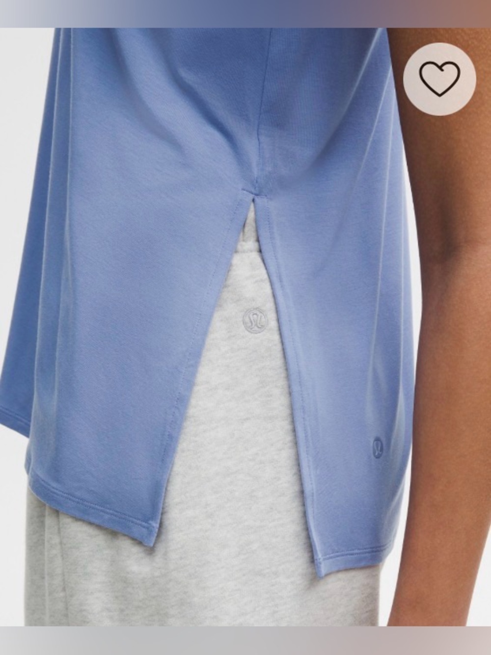 Lululemon SilkyAppeal Side-Slit Tank in Prep Blue - Picture 2 of 4